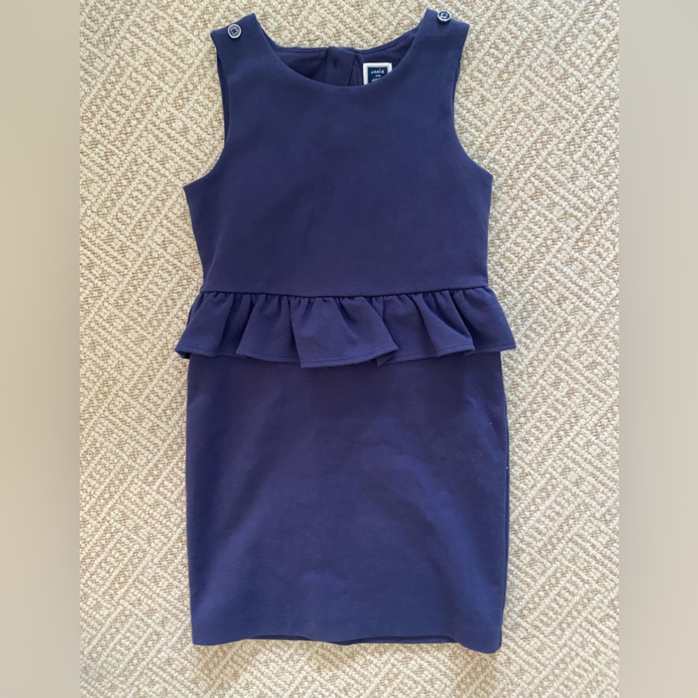 Girls peplum dress. Janie and Jack size 6